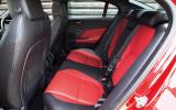 Jaguar XE rear seats