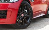 Jaguar XE black alloy wheels