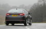 Kia Optima rear cornering