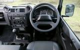 Land Rover Defender's dashboard