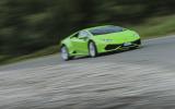 Lamborghini Huracán cornering