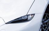 The Mazda MX-5's tapered headlights come with LEDs all-around