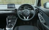 The view from the driver's seat in the Mazda 2