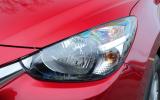 The predatory style headlights are part of the Mazda's current design theme and appear on the 2 too