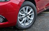 15in alloys are standard on the SE-L trim Mazda 2, with 16s reserved for the Sport trim