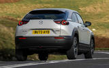 Mazda MX30 R EV review 2023 rear three quarter 003