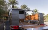 The tailgate on the Mercedes-AMG G 63 6x6 creates a flat rear deck