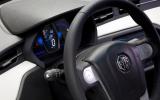 MG EV concept steering wheel