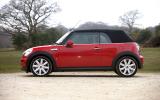 Mini Convertible roof up