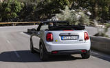 mini electric convertible review 02 tracking rear