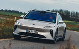 nio et5 touring review 2023 01 cornering front