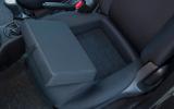 Nissan Micra front seat storage