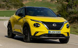 Nissan Juke review front three quarter lead