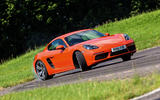 Porsche 718 Cayman cornering
