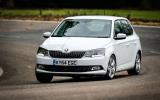 Skoda Fabia hard cornering