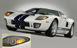 The Ford GT’s commemorative headlights