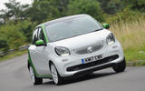 Smart Forfour Electric Drive cornering