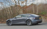 Tesla Model S 95d rear cornering
