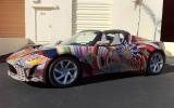 Tesla reveals Roadster art car 