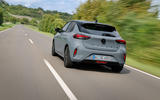 vauxhall corsa electric review 202305 tracking rear