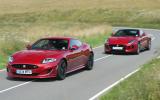 Comparison: Jaguar XK Dynamic R versus Jaguar F-type R coupe (ROUGH)