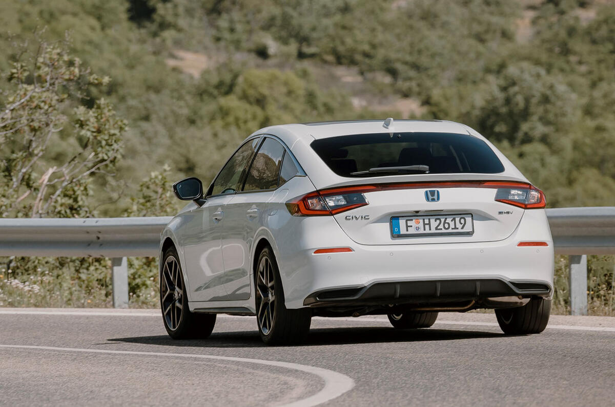 honda civic rear cornering 2022