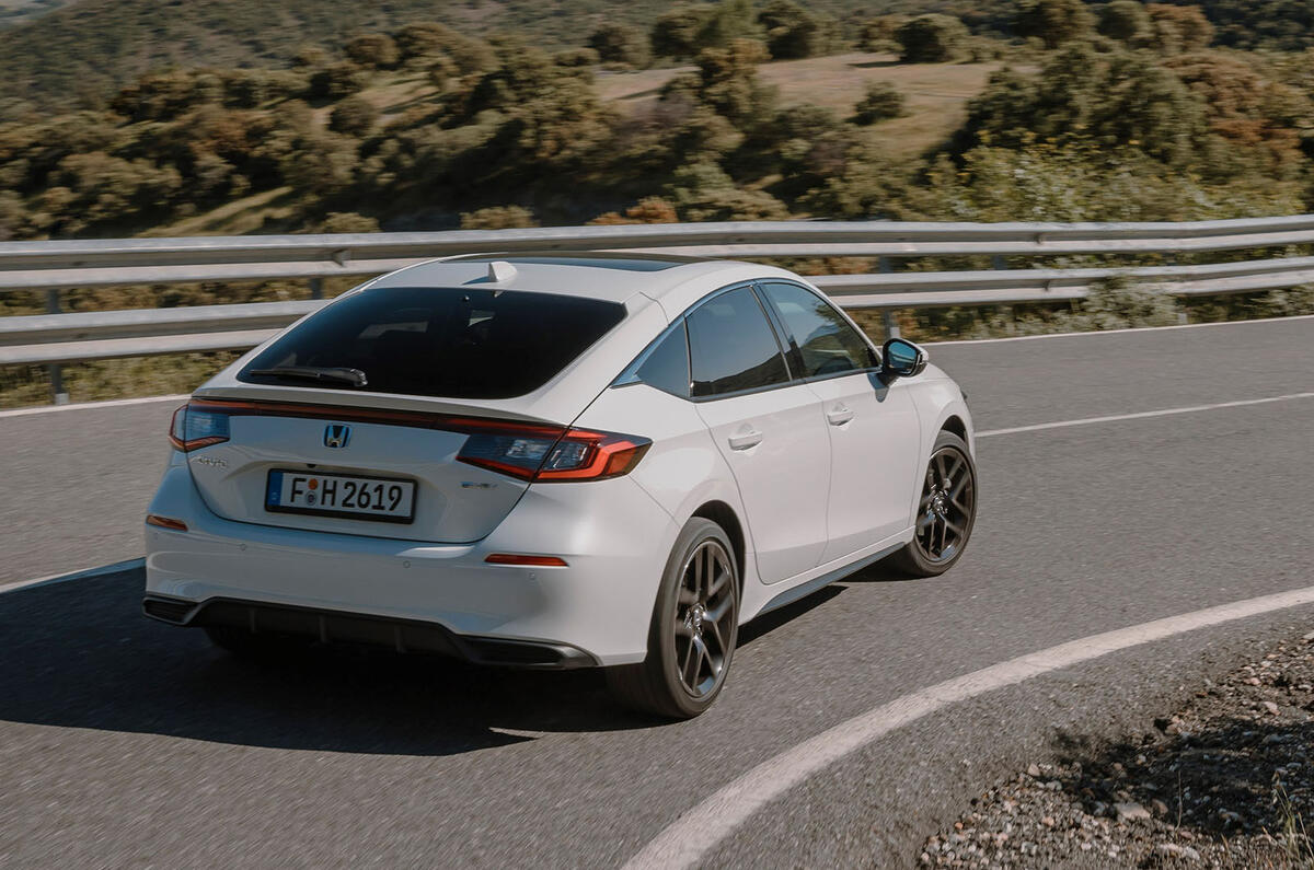 honda civic rear cornering 2022