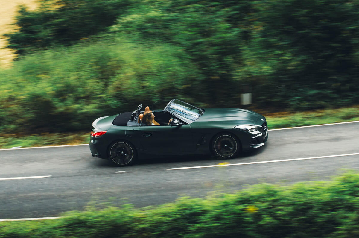 03 BMW Z4 manual 2024 review side driving