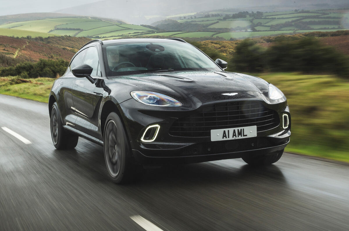 Aston Martin DBX 2020 road test review - hero front