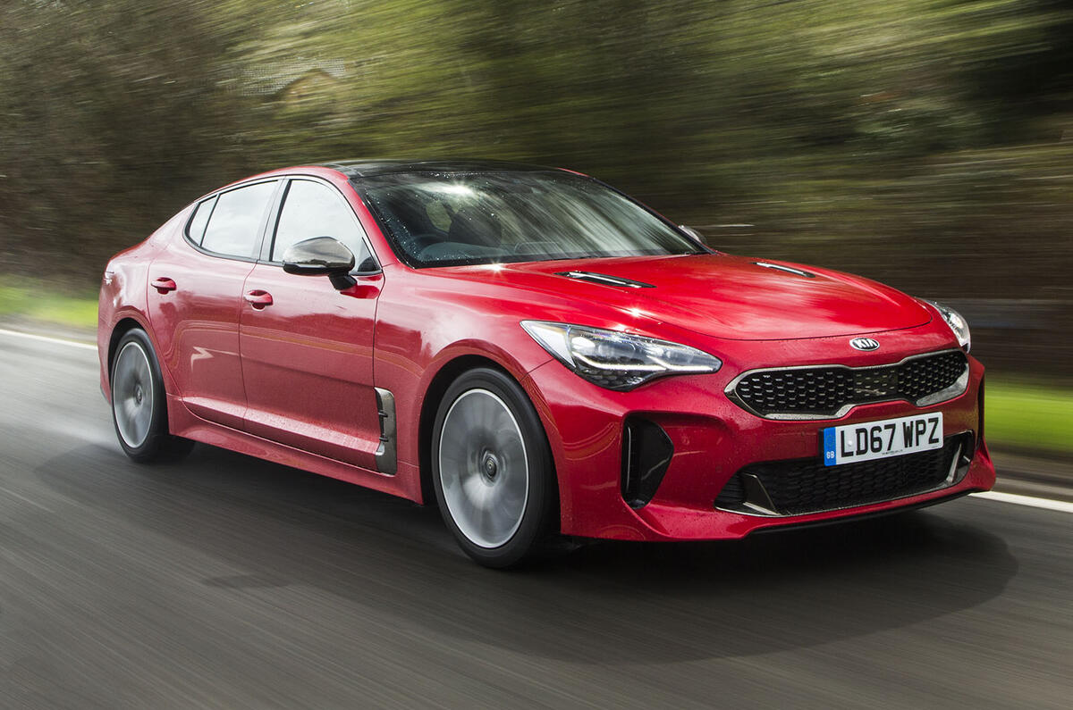 Kia Stinger GT line 2018 review hero front