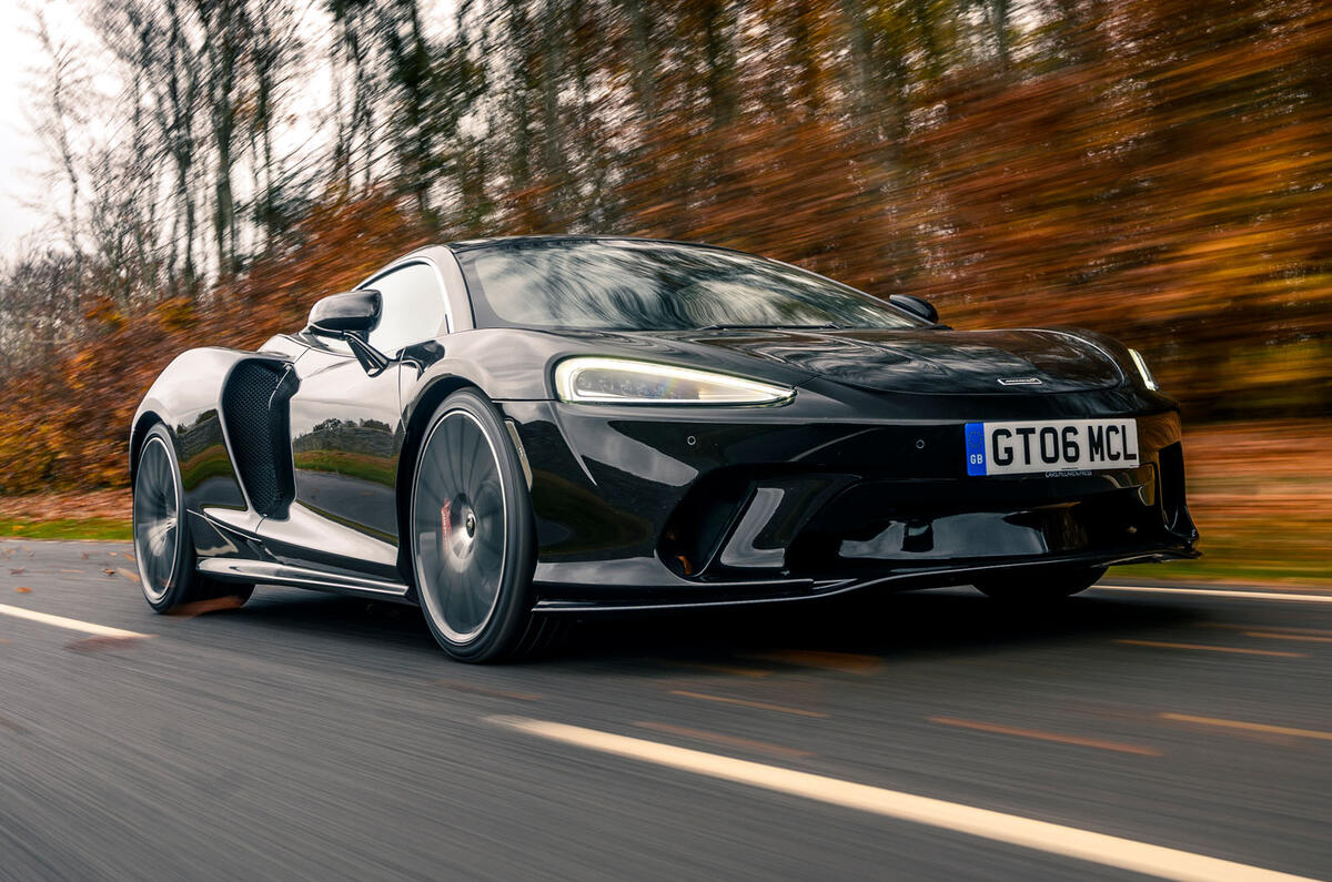 1 McLaren GT 2021 road test review hero front