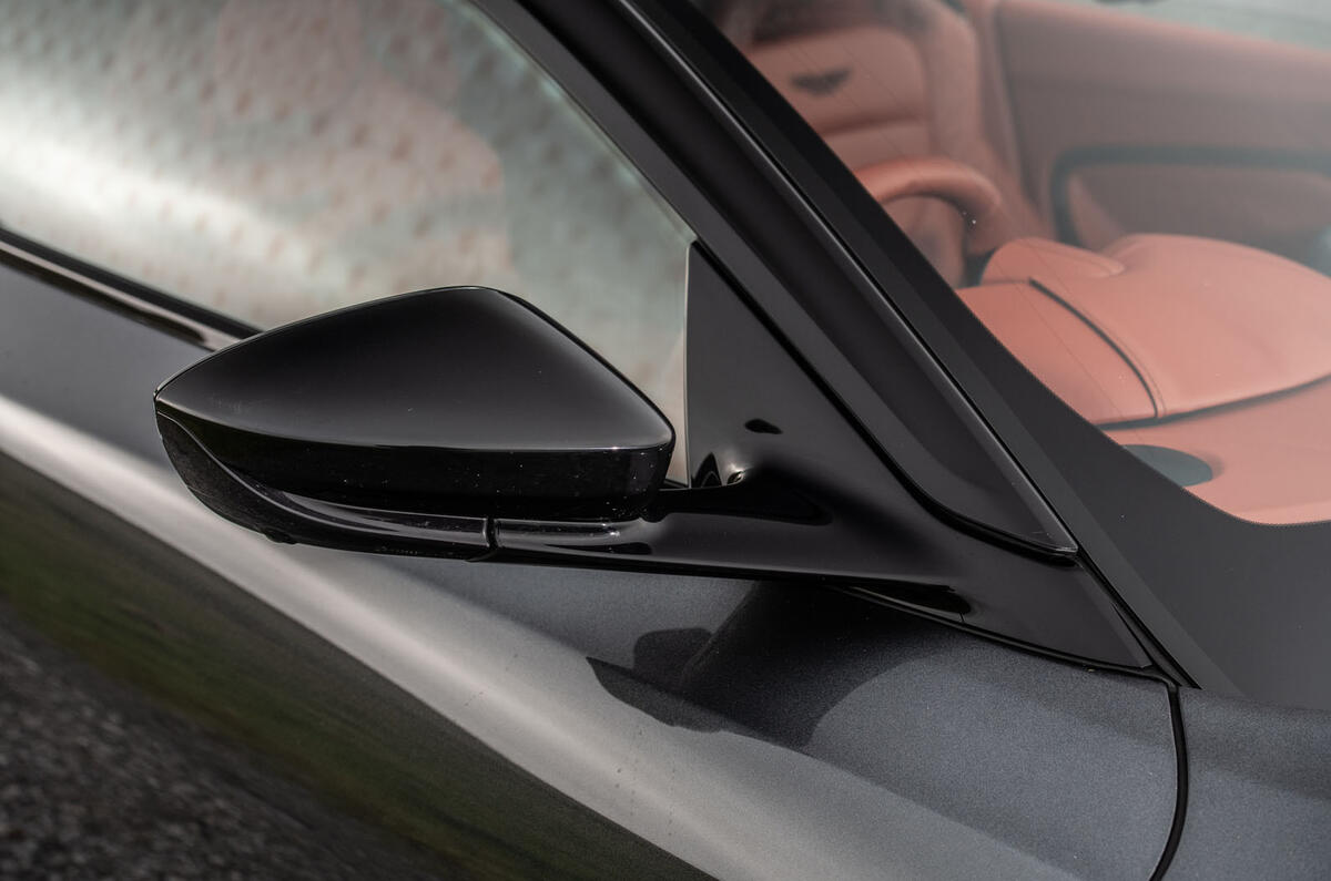 Aston Martin DBS Superleggera 2018 road test review - wing mirror