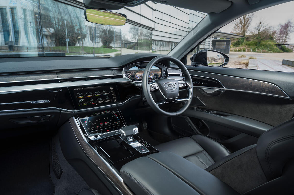 Audi A8 60 TFSIe 2020 road test review - cabin