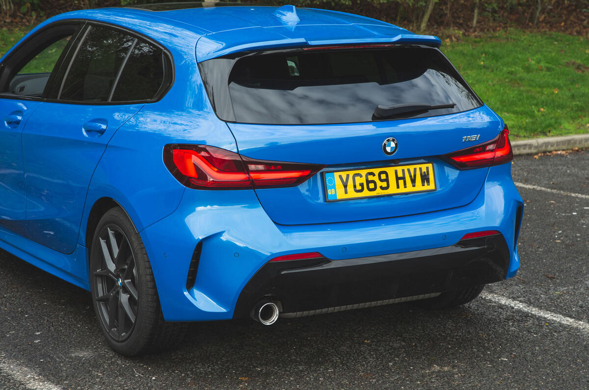 BMW 1 Series 118i 2019 road test review - rear end