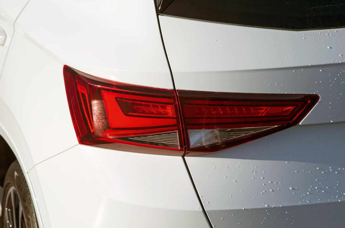 Cupra Ateca 2019 road test review - rear lights