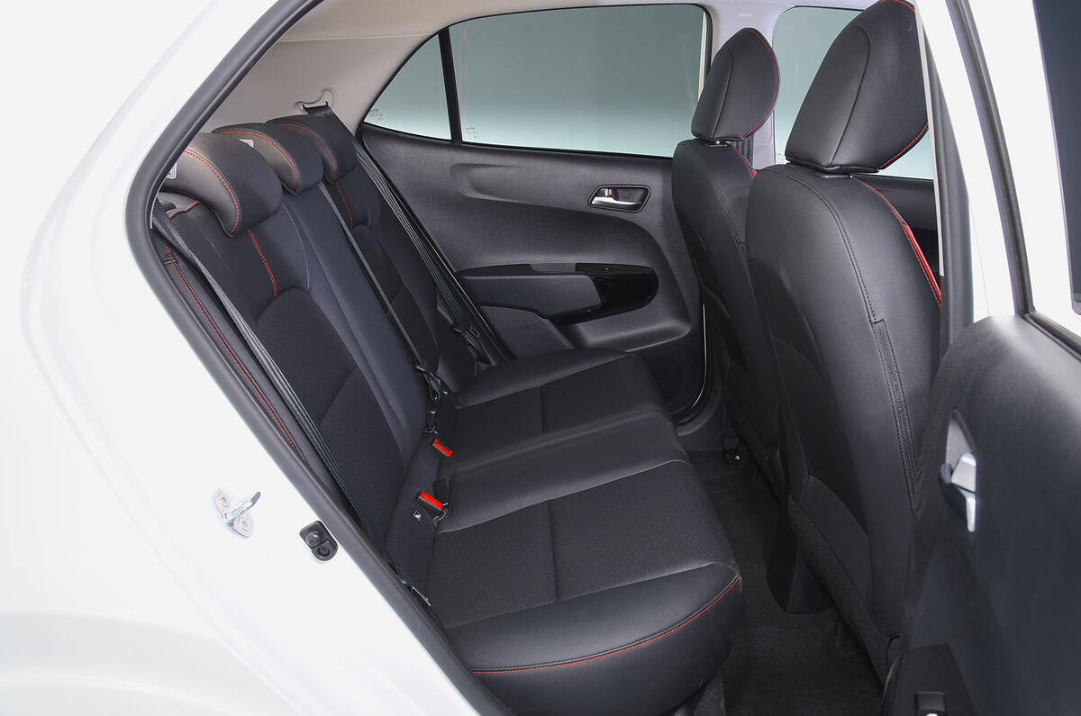 Kia Picanto review rear seats