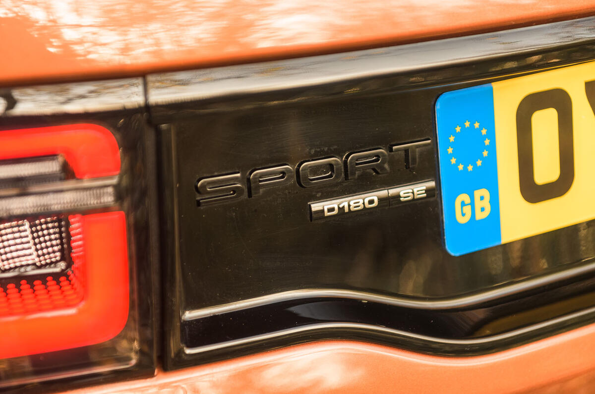 Land Rover Discovery Sport 2020 road test review - rear badge