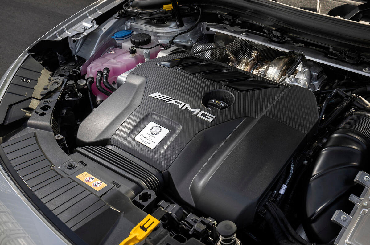 Mercedes-AMG GLA 45 S Plus 2020 road test review - engine