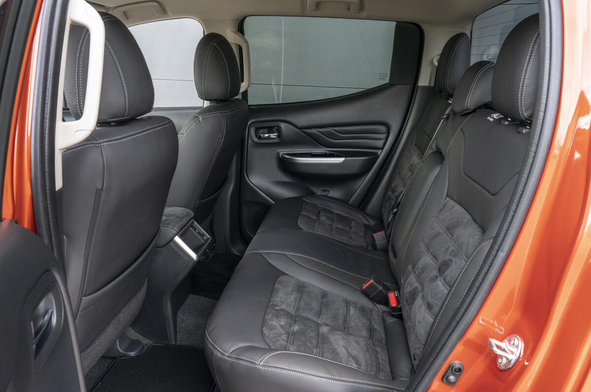 Mitsubishi L200 2019 road test review - rear seats