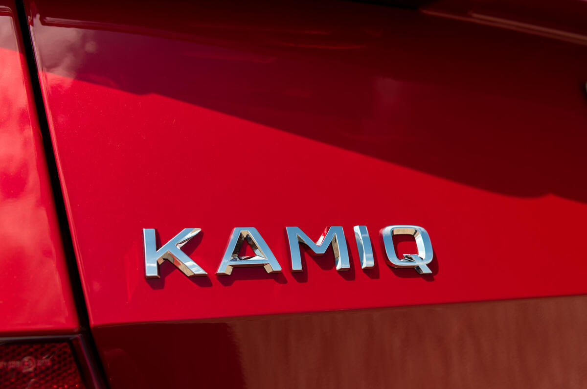 Skoda Kamiq 2019 road test review - rear badge