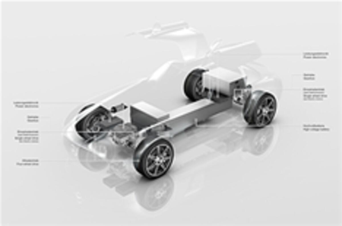 Electric Mercedes SLS at Frankfurt Electric Mercedes SLS at Frankfurt