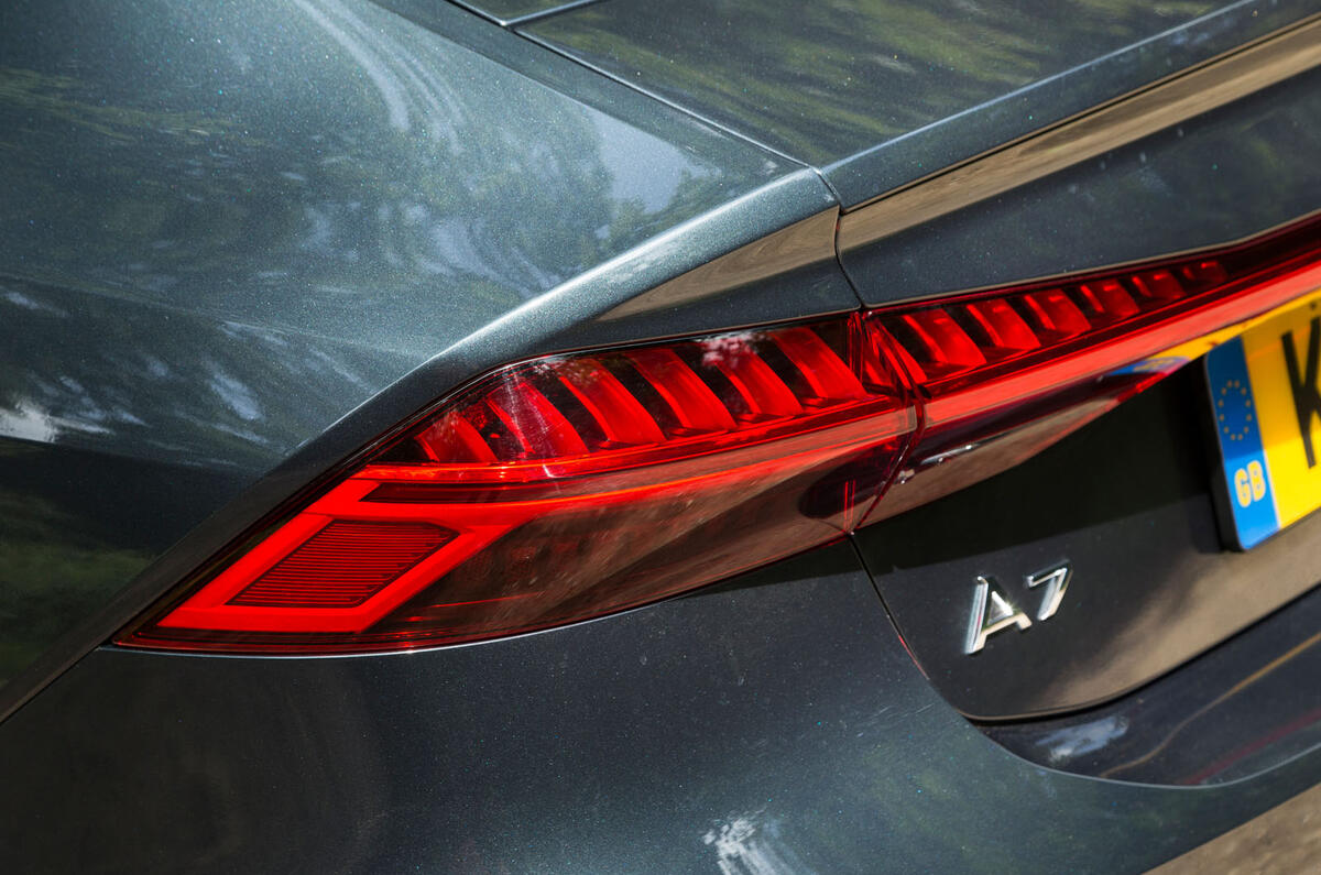 Audi A7 Sportback 2018 road test review rear lights