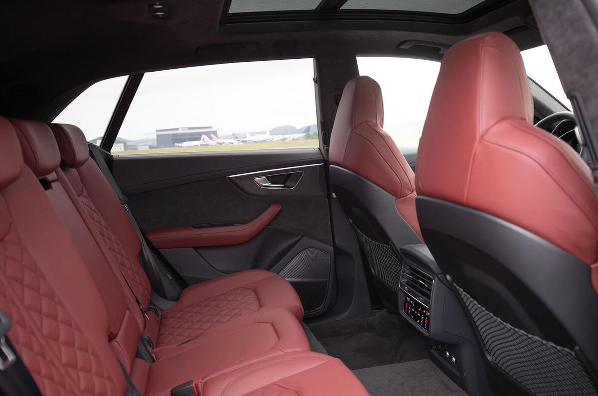 Audi SQ8 2019 road test review - rear seats