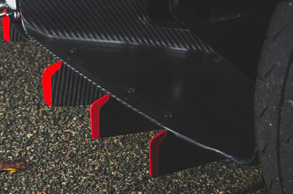 BAC Mono 2018 review - rear splitter