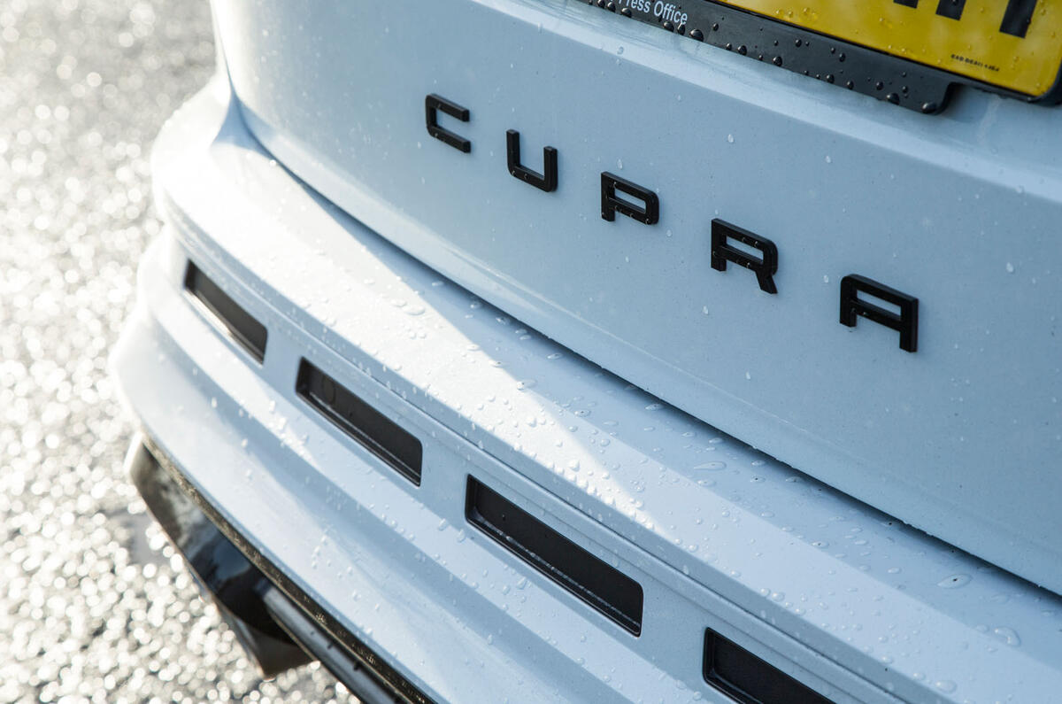 Cupra Ateca 2019 road test review - rear badge