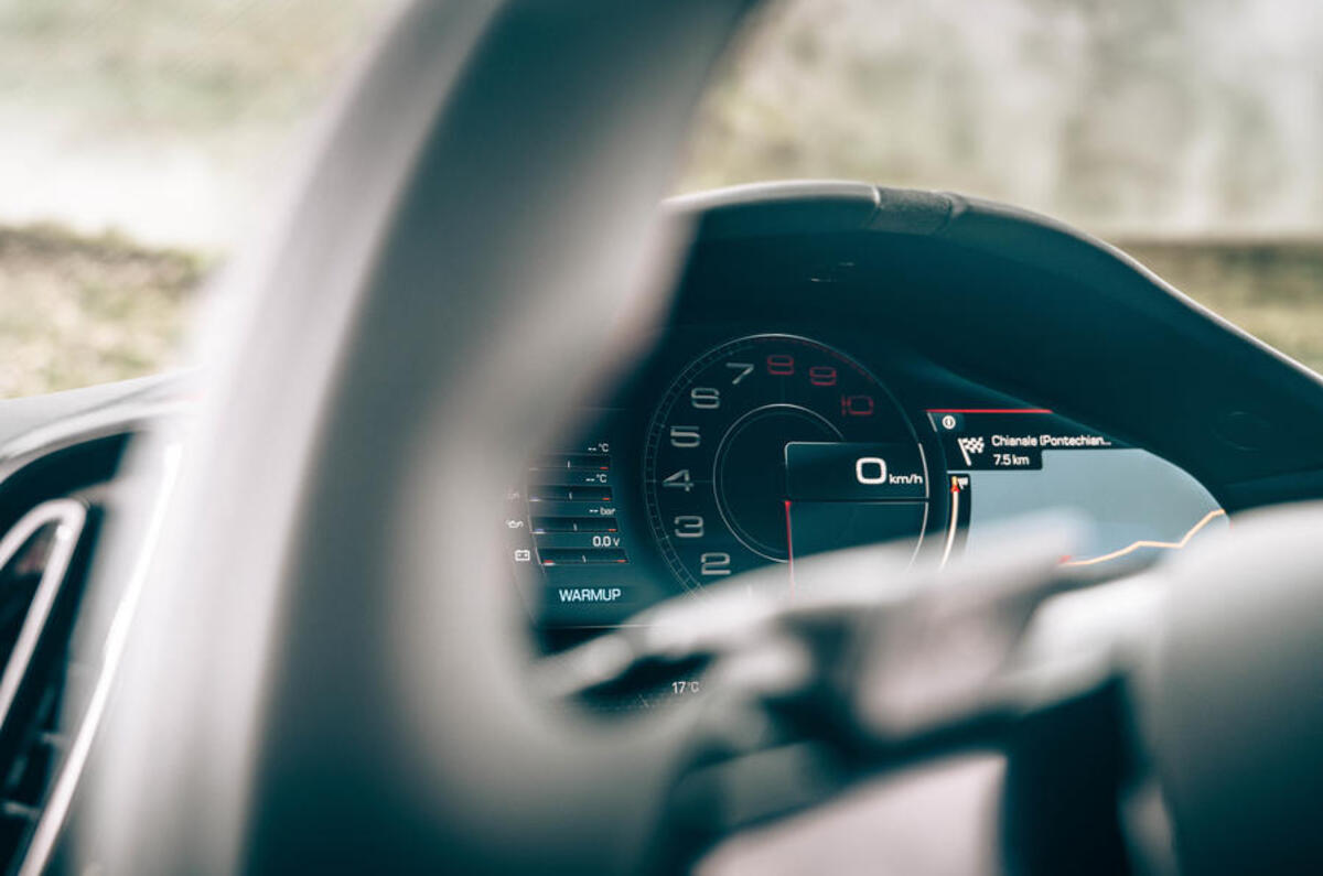 Ferrari Roma 2020 road test review - instruments