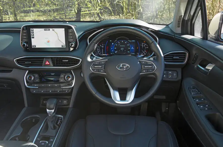 Äánh giá thá» nghiá»m ÄÆ°á»ng cá»§a Hyundai Santa Fe 2019 - bảng Äiá»u khiá»n
