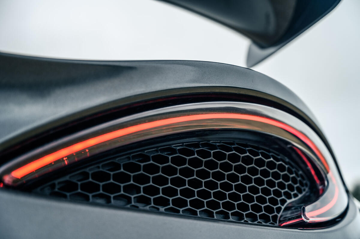 11 McLaren 620R 2021 road test review rear lights