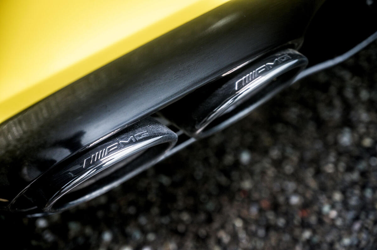 Mercedes-AMG A45 S 4Matic+ 2020 road test review - exhausts