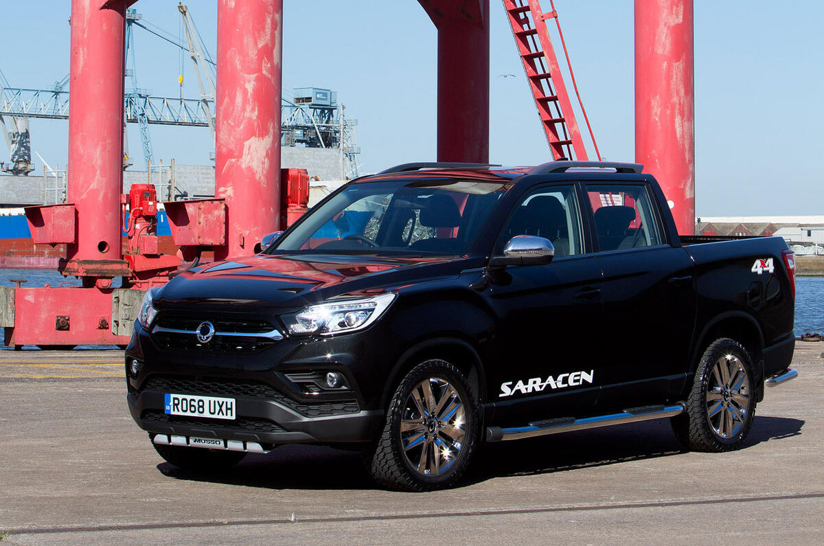 Ssangyong Musso Saracen 4x4 2018 road test review static front